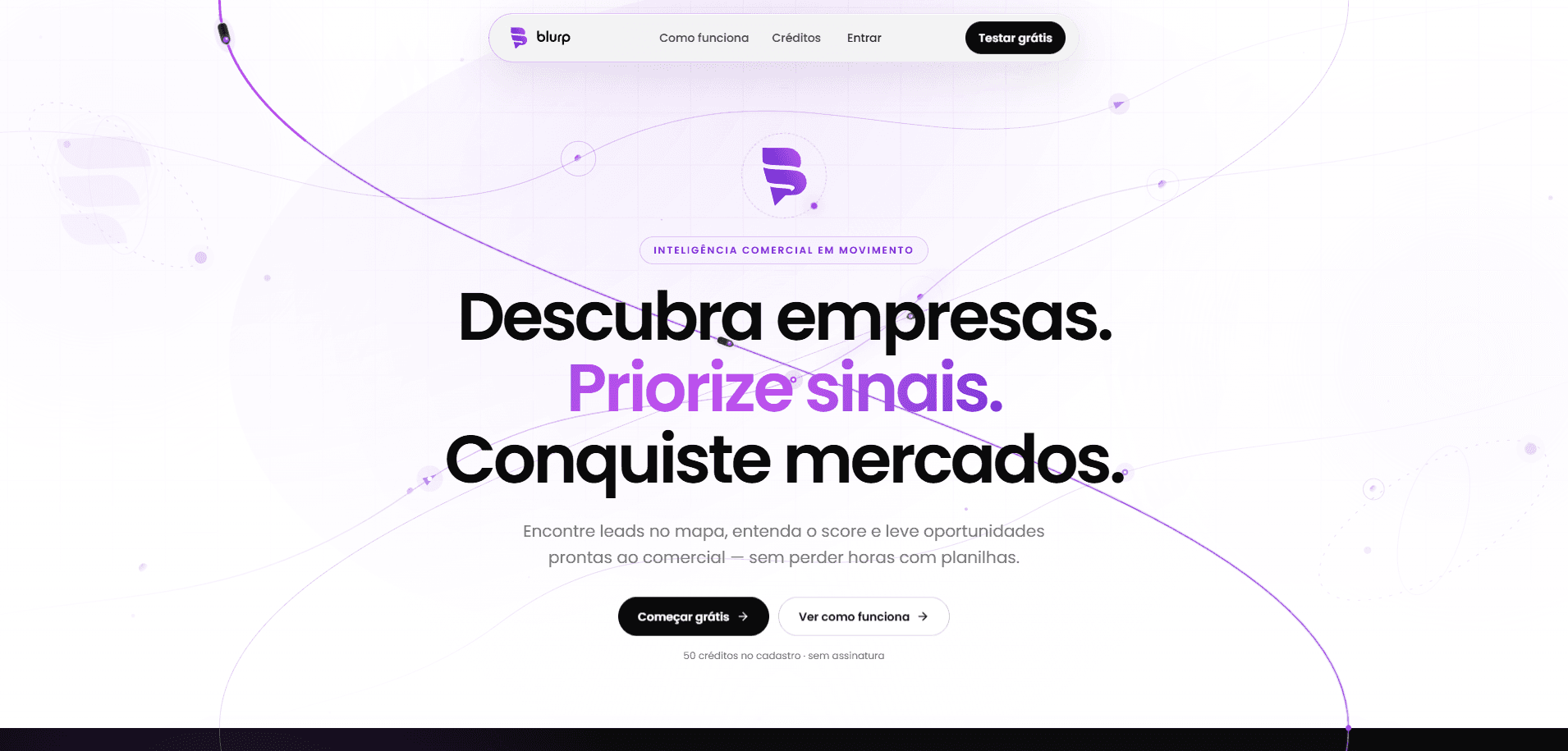 Captura do projeto Blurp