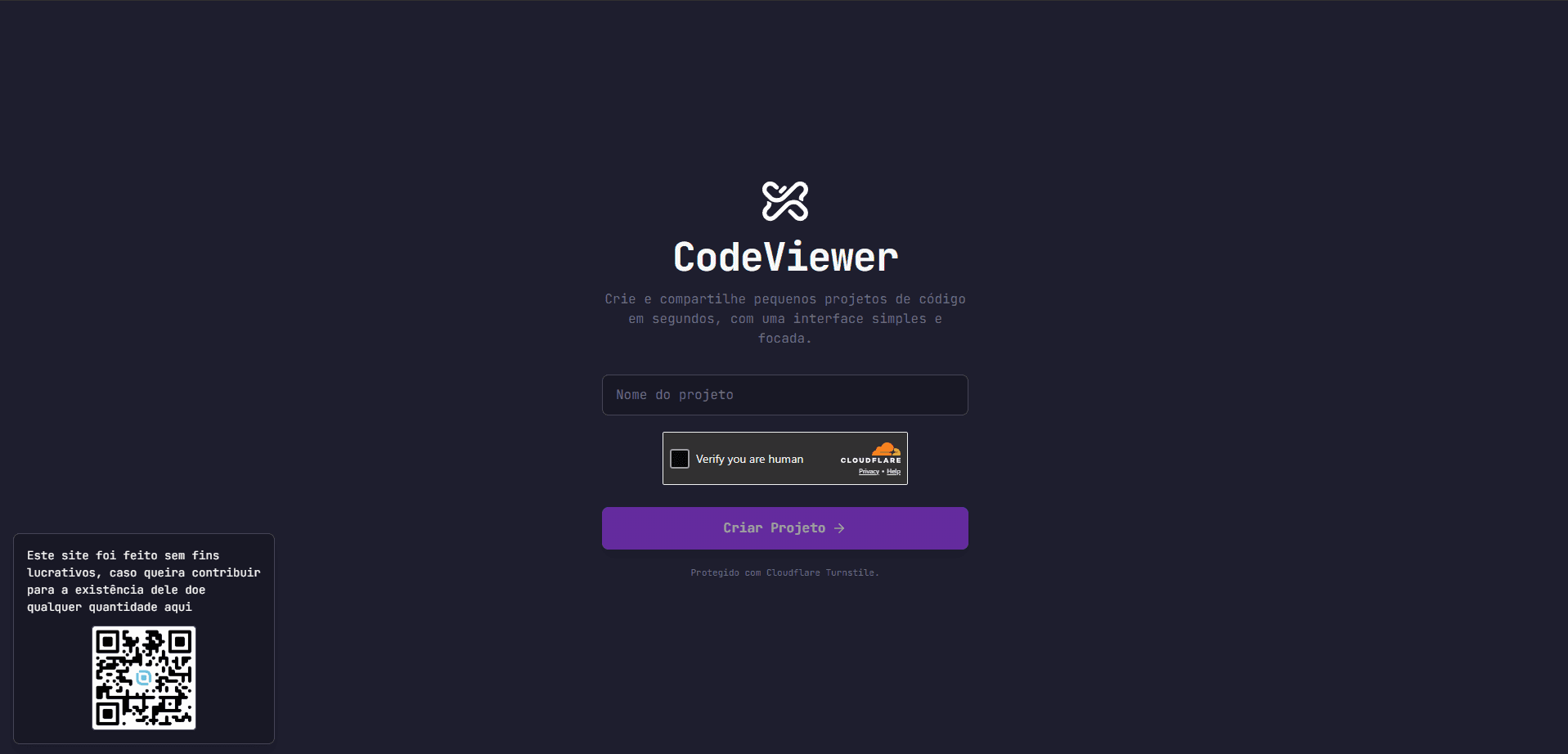 Captura do projeto Code Viewer