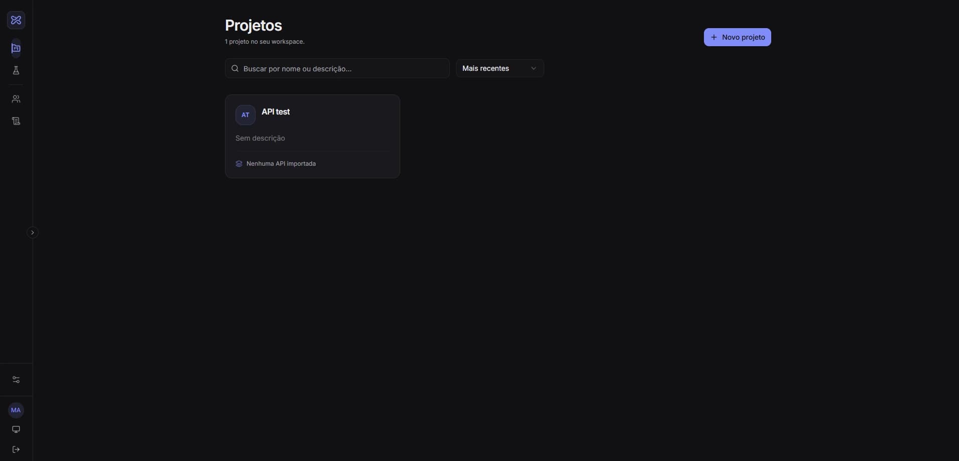 Captura do projeto QASSIST